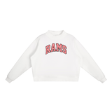 NCHS Rams - Gingham Mock-Neck Sweatshirt