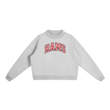 NCHS Rams - Gingham Mock-Neck Sweatshirt
