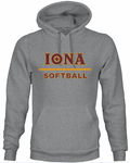 Iona Softball - Classic Logo Vintage Hoodie