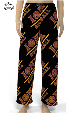 Iona Softball - Pajama Pants M's & W's (Blk)