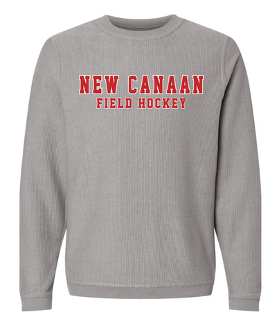 NCHS Field Hockey - Corded Knit Banner Crewneck