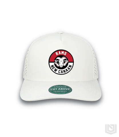New Canaan High School Rams - Performance 5 Panel Trucker Ram Patch
