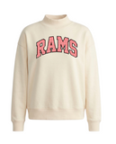 NCHS Rams - Gingham Mock-Neck Sweatshirt