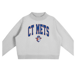 CT Mets -  Mock-Neck Sweatshirt (Gry)