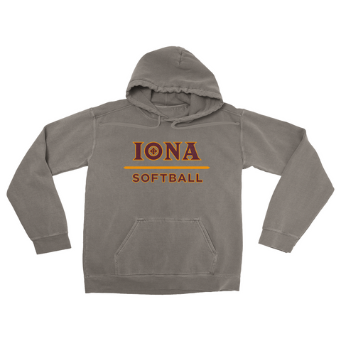 Iona Softball - Garment Dyed Hoodie