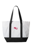 NC Rams - Interlock Giant Zippered Boat Tote