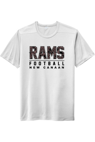 NC Rams Football - Performance Dynasty T's (Wht)