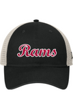 NC Rams Baseball - Unstructured Mesh Snapback Cap