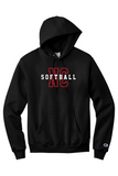 NC Rams Softball - Champion Hooded Sweatshirt
