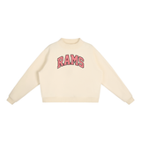 NCHS Rams - Gingham Mock-Neck Sweatshirt
