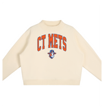 CT Mets - Mock-Neck Sweatshirt (Ntrl)
