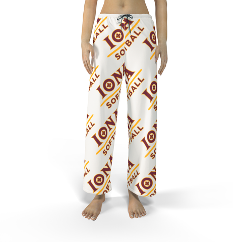 Iona Softball - Pajama Pants M's & W's (Wht)